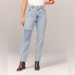 NWT Abercrombie and Fitch The Ankle Straight Ultra High Rise Jeans